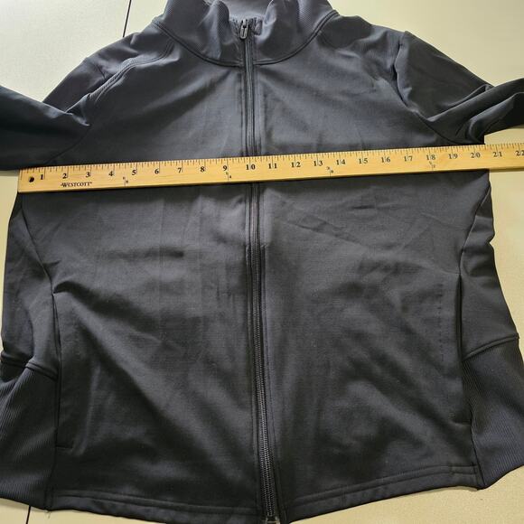 Under Armour Black Zip Up Athletic Lightweight Jacket Size XL - Picture 8 of 8